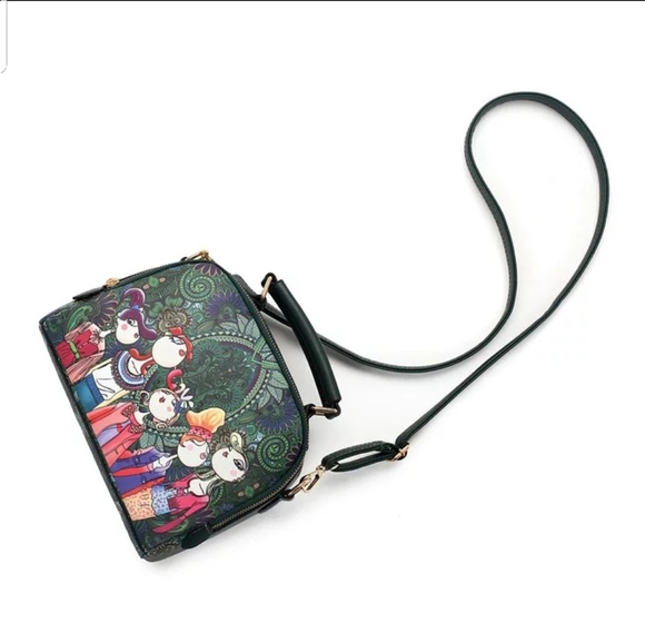 NEW SEOUL Vegan Leather Shoulder Handbag Satchel - Picture 3 of 7